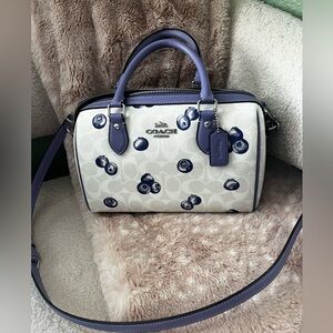 NWOT Coach Blueberry Rowan Satchel